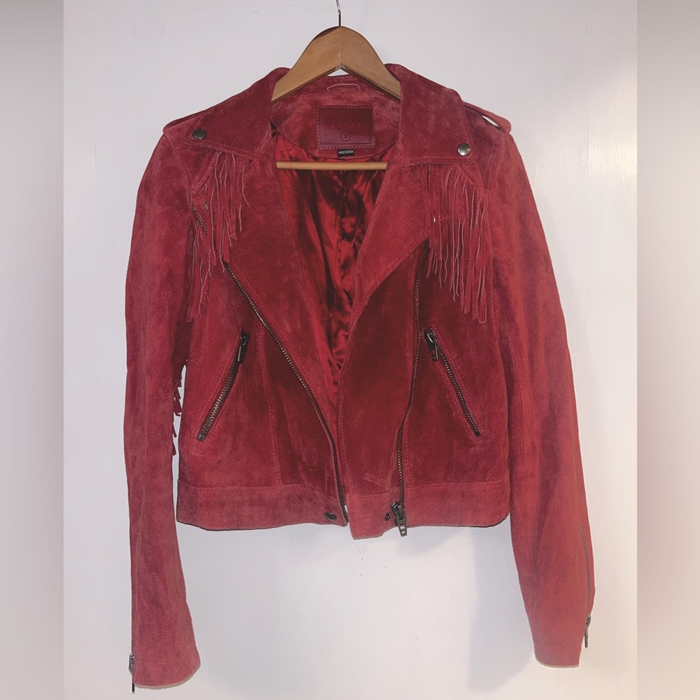 Suede Fringe Jacket